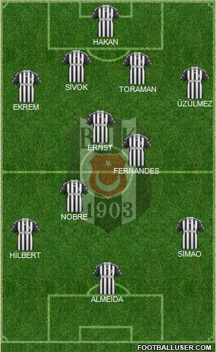 Besiktas JK Formation 2011