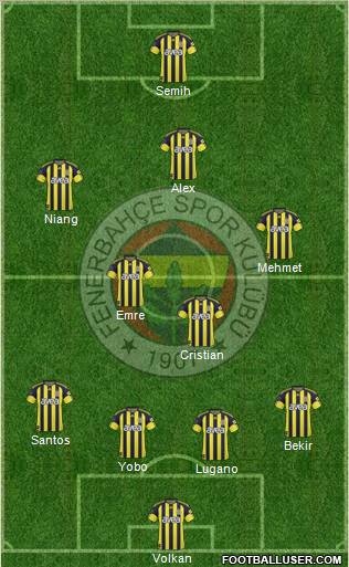 Fenerbahçe SK Formation 2011
