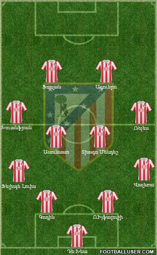 C. Atlético Madrid S.A.D. Formation 2011