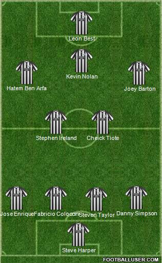 Newcastle United Formation 2011