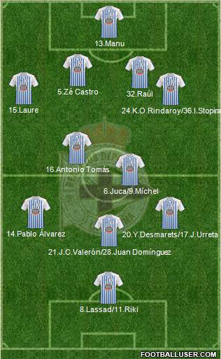 R.C. Deportivo de La Coruña S.A.D. Formation 2011