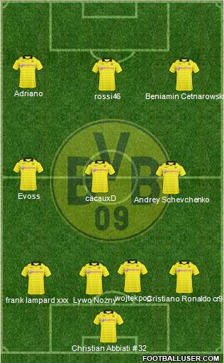 Borussia Dortmund Formation 2011