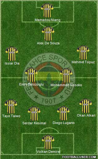 Fenerbahçe SK Formation 2011