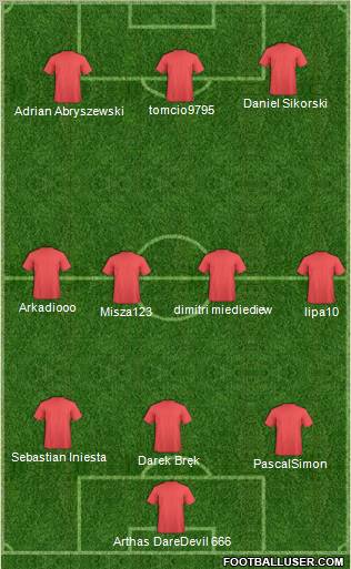 Pro Evolution Soccer Team Formation 2011
