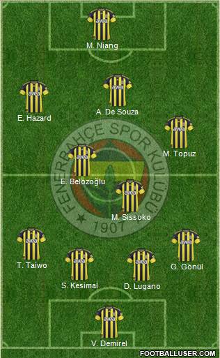 Fenerbahçe SK Formation 2011