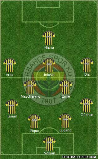 Fenerbahçe SK Formation 2011