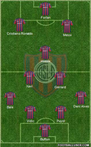 San Lorenzo de Almagro football formation