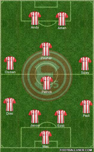 Fortuna Düsseldorf Formation 2011