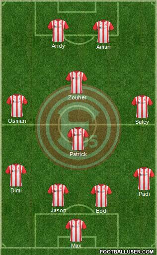 Fortuna Düsseldorf football formation