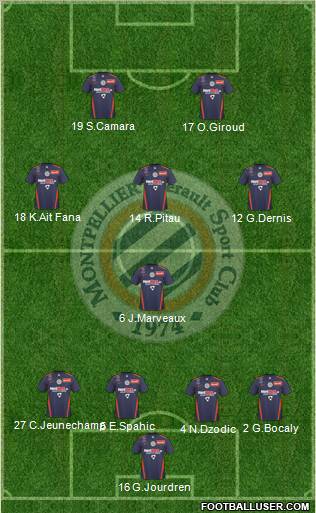 Montpellier Hérault Sport Club Formation 2011