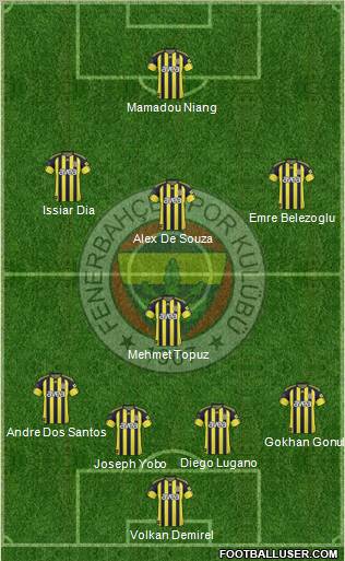 Fenerbahçe SK Formation 2011