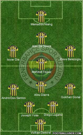 Fenerbahçe SK Formation 2011