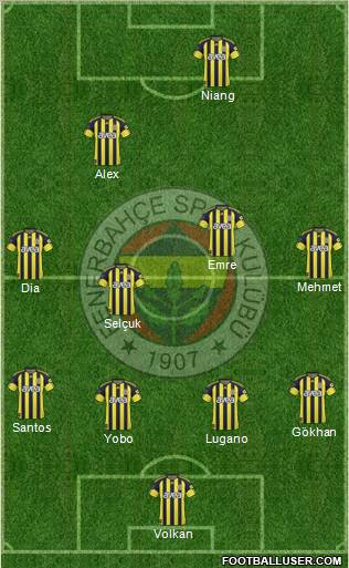 Fenerbahçe SK Formation 2011