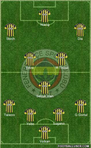 Fenerbahçe SK Formation 2011