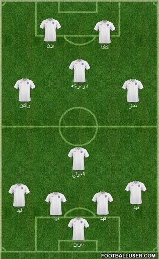 England Formation 2011