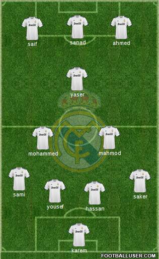 Real Madrid C.F. Formation 2011
