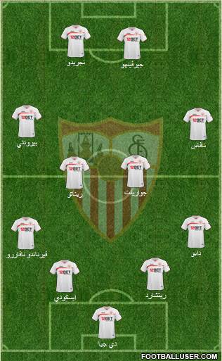 Sevilla F.C., S.A.D. Formation 2011