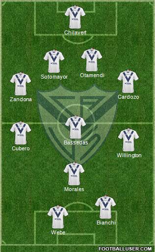 Vélez Sarsfield football formation