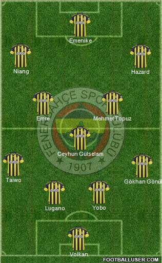 Fenerbahçe SK Formation 2011