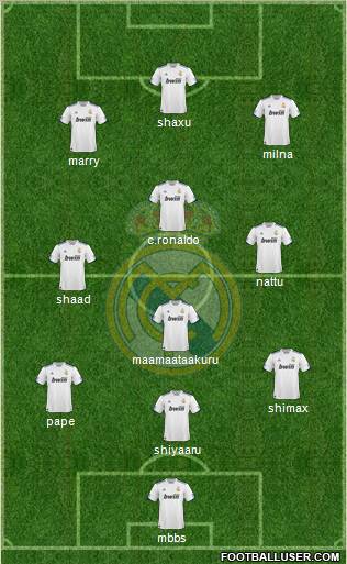Real Madrid C.F. Formation 2011