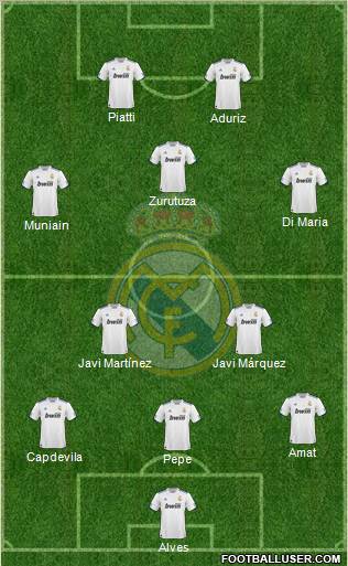 Real Madrid C.F. Formation 2011