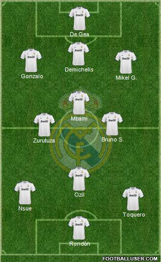 Real Madrid C.F. Formation 2011