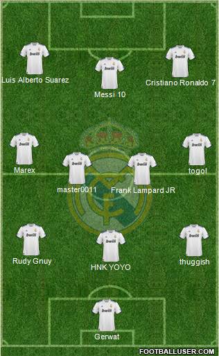 Real Madrid C.F. Formation 2011
