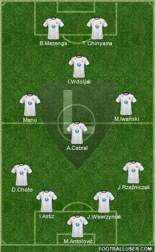 Legia Warszawa Formation 2011