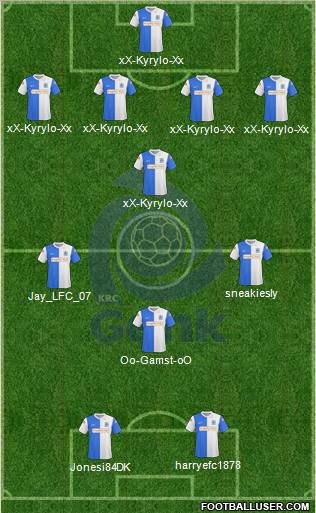 K Racing Club Genk football formation