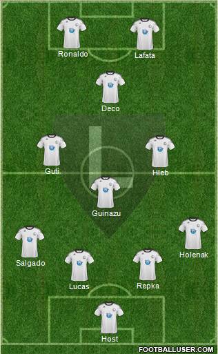 Legia Warszawa Formation 2011
