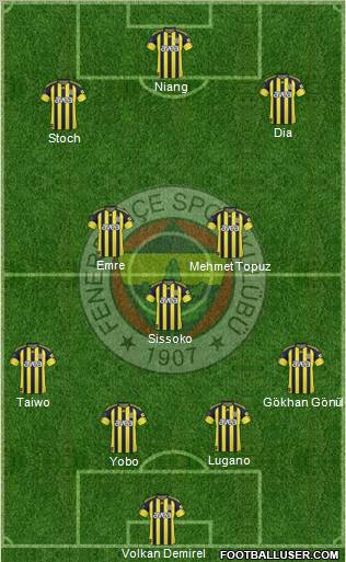 Fenerbahçe SK Formation 2011