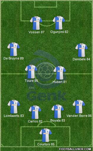 K Racing Club Genk 4-4-2 football formation