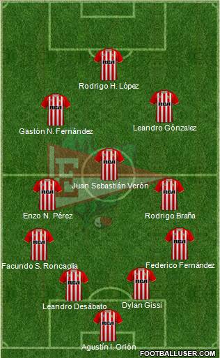 Estudiantes de La Plata Formation 2011