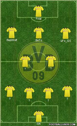 Borussia Dortmund Formation 2011