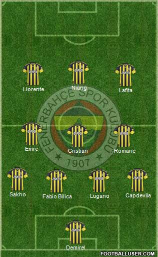 Fenerbahçe SK Formation 2011