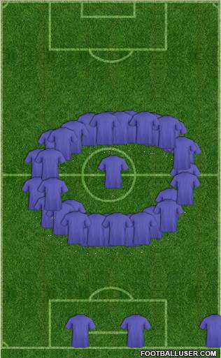 KF Ulpiana football formation