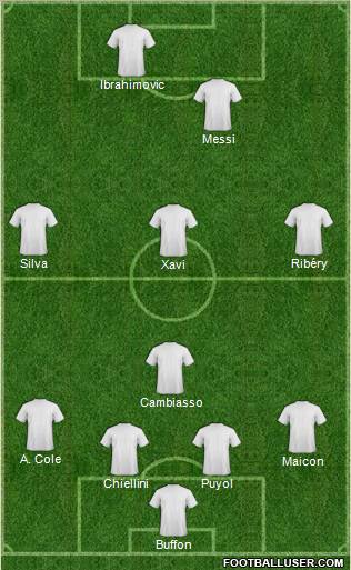 Pro Evolution Soccer Team Formation 2011