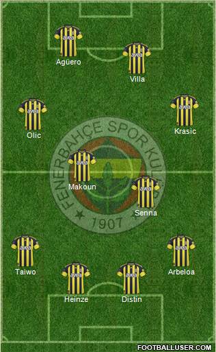 Fenerbahçe SK Formation 2011