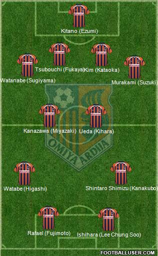 Omiya Ardija Formation 2011