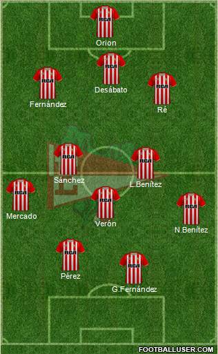 Estudiantes de La Plata football formation