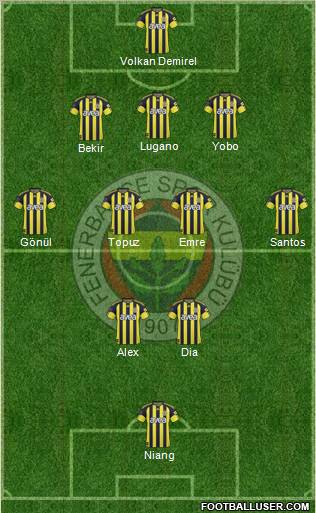 Fenerbahçe SK Formation 2011
