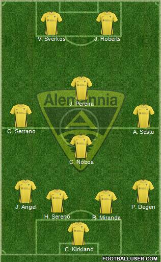 TSV Alemannia Aachen 4-2-2-2 football formation