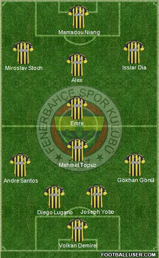 Fenerbahçe SK Formation 2011