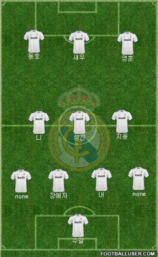 Real Madrid C.F. Formation 2011