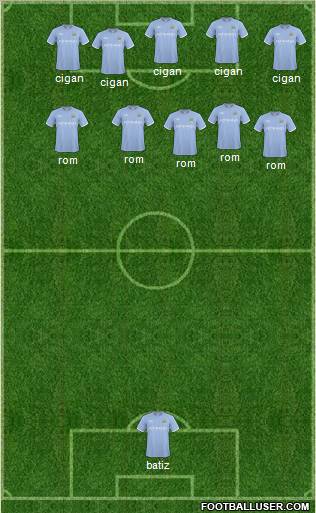 Manchester City Formation 2011