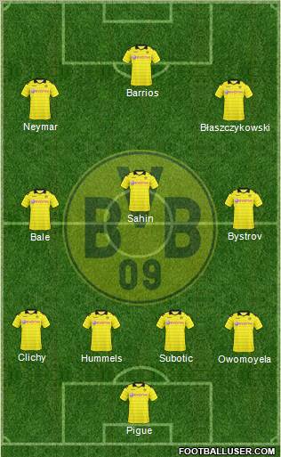 Borussia Dortmund Formation 2011