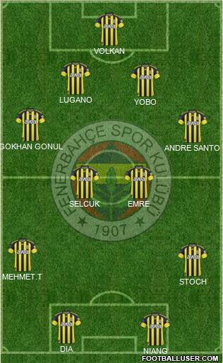 Fenerbahçe SK Formation 2011