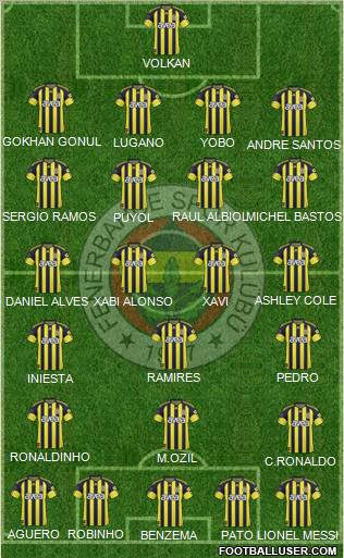 Fenerbahçe SK Formation 2011