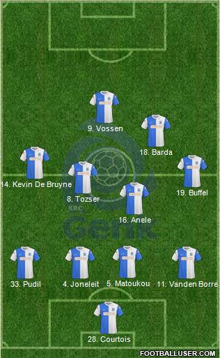 K Racing Club Genk football formation