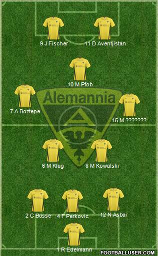 TSV Alemannia Aachen Formation 2011
